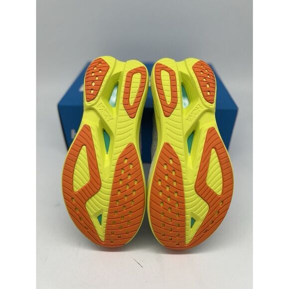 NEW Men's Size 13 HOKA Mach X 2 Running Shoes 1155119 White Citrus Yellow Gym - Picture 7 of 7